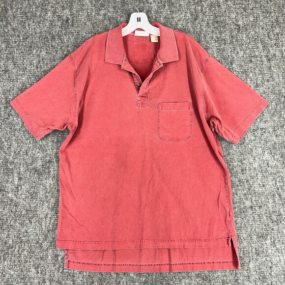 Orvis Shirt Mens Extra Large Polo Metal Buttons Broken In‎ Worn Fishing Camping - Picture 1 of 8